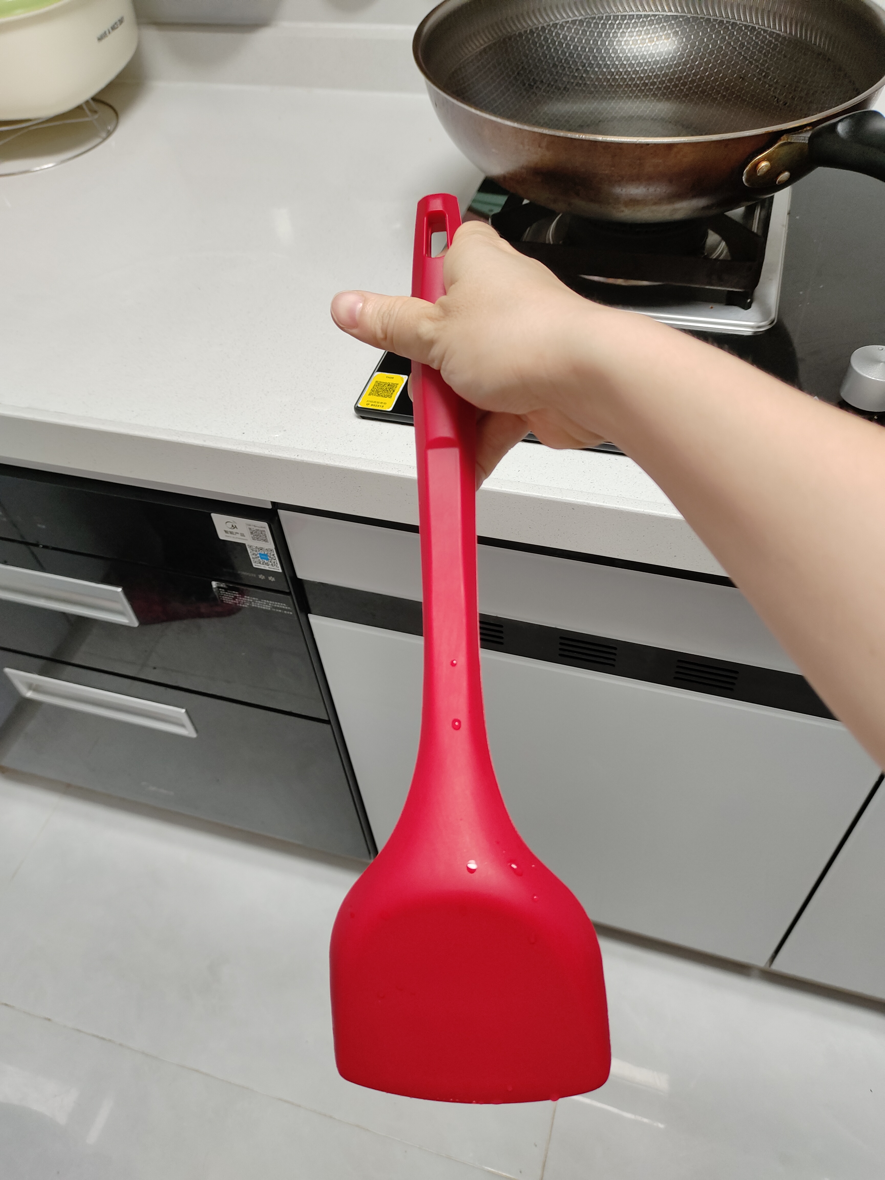 乐扣乐扣（LOCK&LOCK）硅胶锅铲平底锅铲子煎锅炒菜厨具不伤锅锅铲红色 实拍图