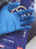 乌斯京一次性手套 丁腈手套100只中码 厨房食品级劳保橡胶手套加厚型922 实拍图