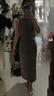 UR2026夏季新款女装气质褶皱收腰修身无袖连衣裙UWM760050 实拍图