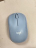 罗技（Logitech）M221 轻音鼠标 无线鼠标 办公鼠标 对称鼠标 带无线微型接收器 雾霭蓝 实拍图