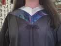 COSMICKISS学士服文科理科工科学位服毕业礼服大学生男女本科学士服粉领拍照 【灰领理科】学士服+学士帽 M (建议105-130斤) 实拍图