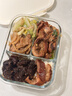 希乐扣Cilock玻璃饭盒可微波炉加热专用饭盒上班带饭餐盒密封分隔保鲜盒食品级 实拍图