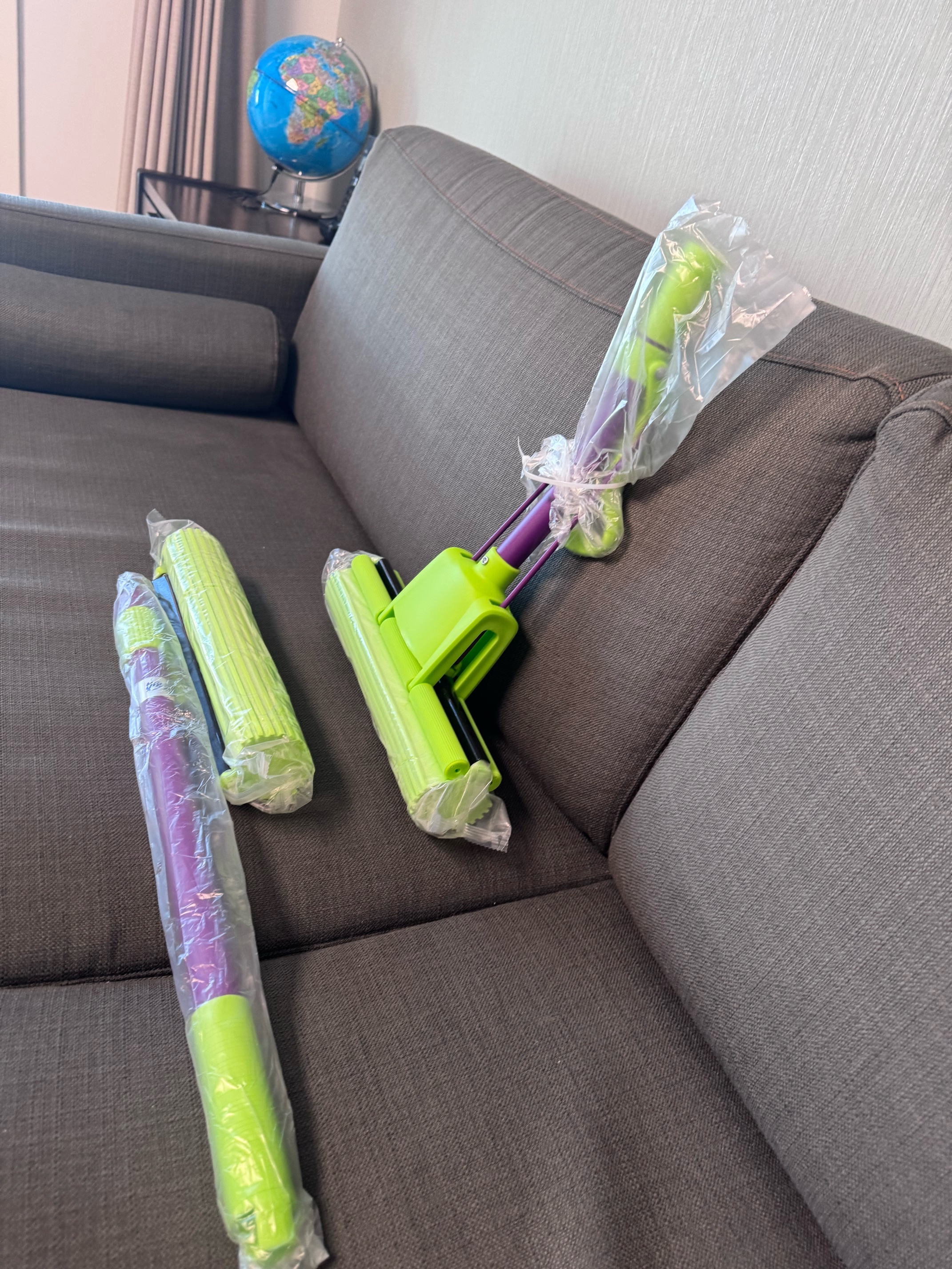 妙洁（MIAOJIE）免手洗胶棉拖把魔吸加强型吸水海绵拖把共2个原装拖把头商超同款 【27cm滚轮式】1杆共2原装头 实拍图