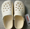 名创优品（MINISO）洞洞鞋女夏季外穿沙滩凉鞋防滑厚底踩屎感脚包头凉拖鞋骨白40-41 实拍图