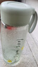 富光塑料茶杯水杯可爱ins风学生便携创意带盖杯子耐摔夏天简约太空杯 实拍图