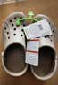 卡骆驰（CROCS）贝雅卡骆班洞洞鞋|205089 卵石色-2V3   39 (240mm)   实拍图