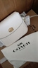 蔻驰（COACH）经典标志CASSIE19号单肩斜挎包翻盖夏季女包 黄铜色硬件/粉白色(新版） 实拍图
