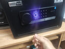 欧奈斯ONNAIS保险柜家用小型25cm办公密码WIFI保险箱防盗指纹入墙报警手机智能新款商用保管箱床头全钢保管柜 25cm尊贵黑指纹密码（智能WIFI） 实拍图