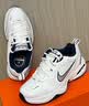 耐克轻便训练鞋秋季健身缓震老爹鞋NIKE AIR MONARCH 4 415445 102白色/金属银/深藏青 38 (240mm) 实拍图
