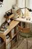 立太实木转角书桌书柜一体学习桌写字桌子L型卧室电脑桌办公桌工作台 店长推荐【实木生态板】1.2m檀台+1m白柜 实拍图