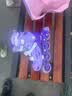 乐秀轮滑鞋儿童可调节全闪光溜冰鞋滑冰鞋男女童6-12岁旱冰鞋 X3Z 紫M 实拍图
