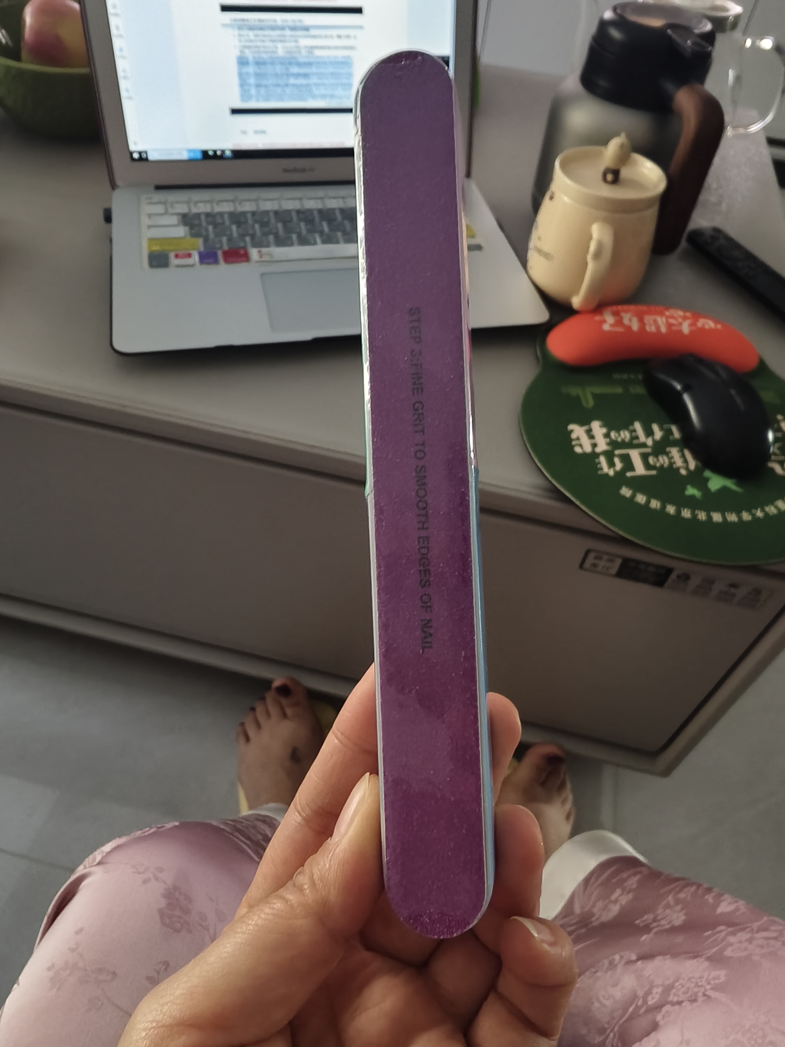 优家（UPLUS）7面磨砂指甲锉美甲抛光条3个 磨指甲锉条海绵打磨条指锉条 实拍图