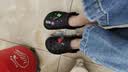卡骆驰（CROCS）贝雅洞洞鞋男鞋女鞋轻便耐磨一脚蹬拖鞋休闲鞋百搭花园鞋|10126 黑色-001(含智必星) 36 /37(220mm) 实拍图