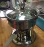 美厨（MAXCOOK）304不锈钢火锅 酒精炉小火锅干锅固液体通用配火锅勺18cm MCT3096 实拍图