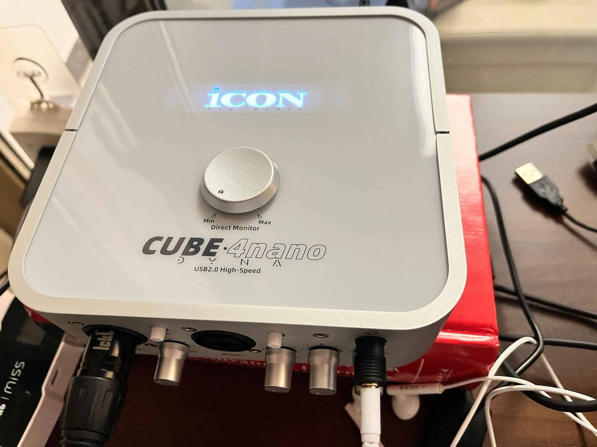 艾肯声卡iCON 4nano 电脑声卡直播设备直播声卡主播喊麦演出录音配音聊天k歌唱歌专用声卡调试 实拍图