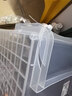 禧天龙直角收纳箱加厚塑料衣物玩具搬家整理箱特大号 65L透明1个装 实拍图