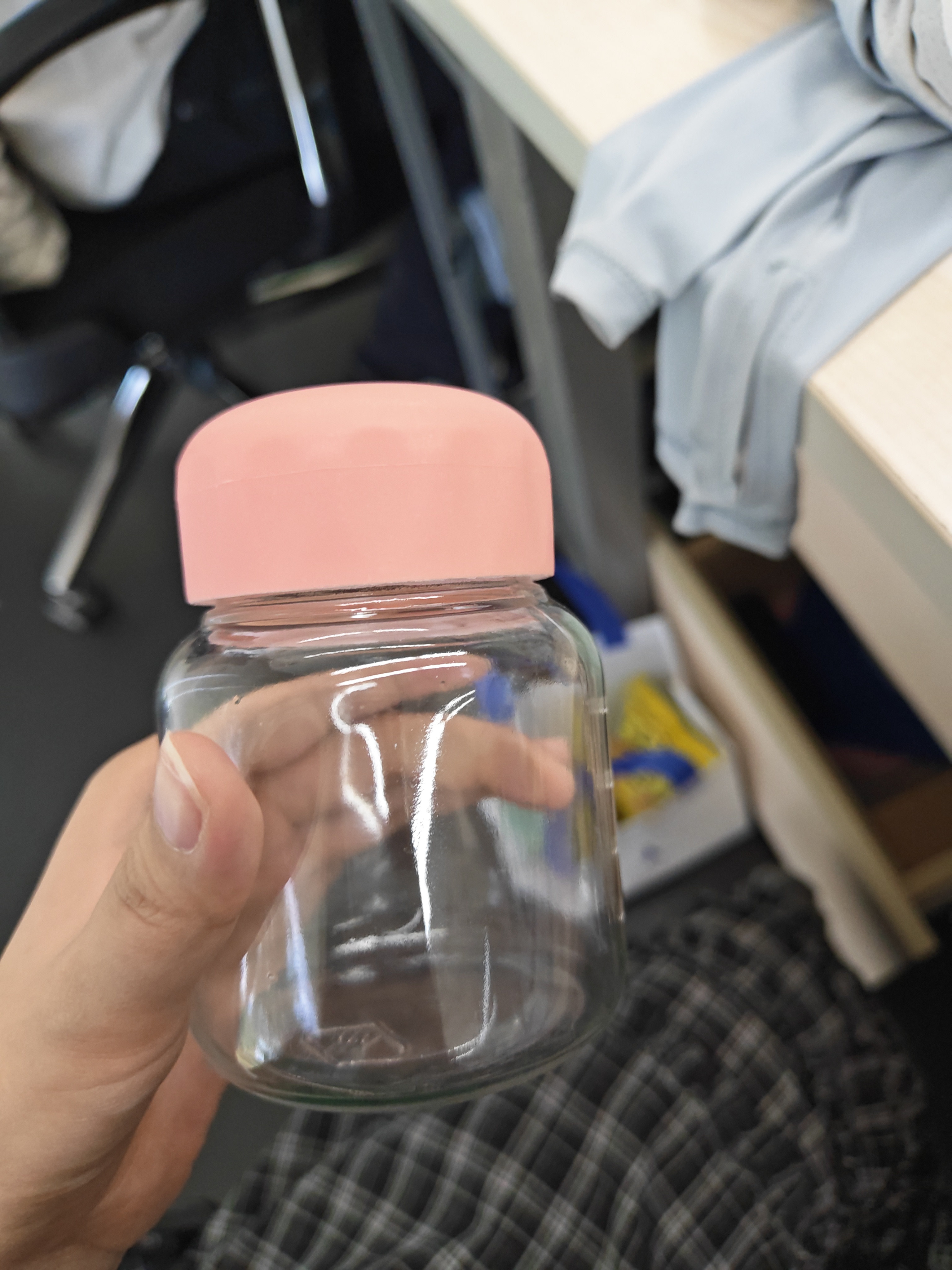 迷你水杯玻璃小奶杯咖啡牛奶便携外带高颜值胖胖可爱杯子女大肚杯 胖胖杯【粉色】300ml 1只 实拍图