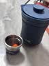 膳魔师（THERMOS）茶旅套装户外露营旅行茶具保温茶壶茶杯生日礼物TCMU-200LC 【升级涂层内胆】琉璃蓝-限时加赠 实拍图