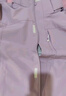 西域骆驼（VANCAMEL）单层冲锋衣男女短外套秋冬保暖防寒夹克户外登山服ins运动风衣 KY08S暖白/木槿紫-女 XL 实拍图