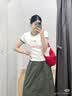 优衣库休闲工装裙女装26春夏新款487792 58 深绿色 L 实拍图