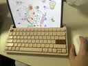 B.O.W 航世 K150 ipad蓝牙键盘鼠标套装pro带卡槽办公键鼠 男女生适用安卓ipad平板笔记本电脑无线键鼠 奶咖色【三蓝牙键盘+白鼠标】丨支持多设备连接 实拍图
