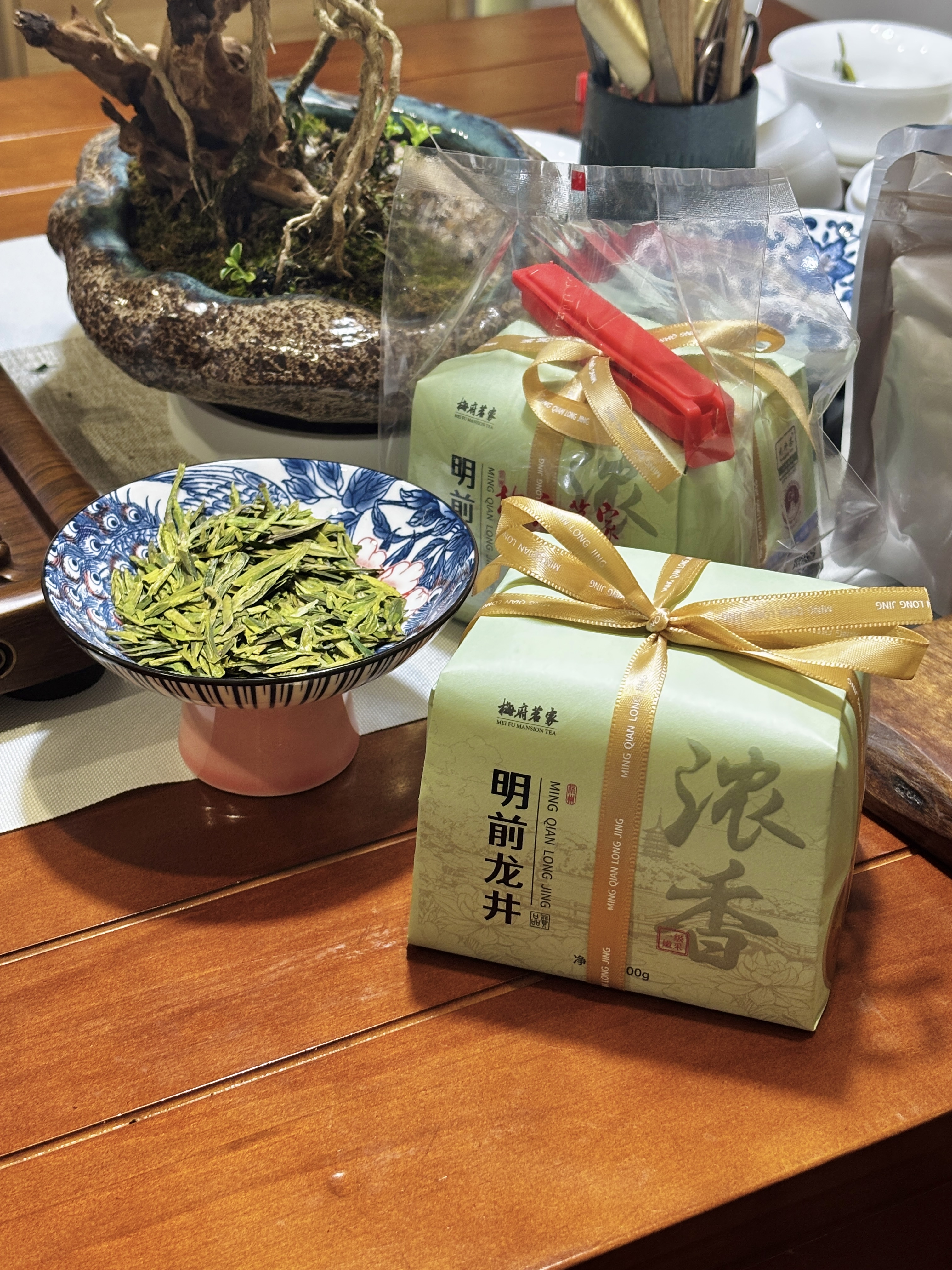 梅府茗家2026新茶叶明前龙井绿茶一级春茶自饮自己喝200g 实拍图