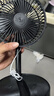 电风扇家用桌面风扇新款折叠伸缩台扇USB小风扇便携学生宿舍制冷轻音风扇 【直插款】-黑色绿色随机发（无开关无档位）A 实拍图