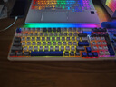 雷柏（Rapoo）V700DIY-98升级款 三模客制化无线机械键盘gasket结构7层填充消音全键热插拔键盘 白灰蓝(弹白轴) 实拍图