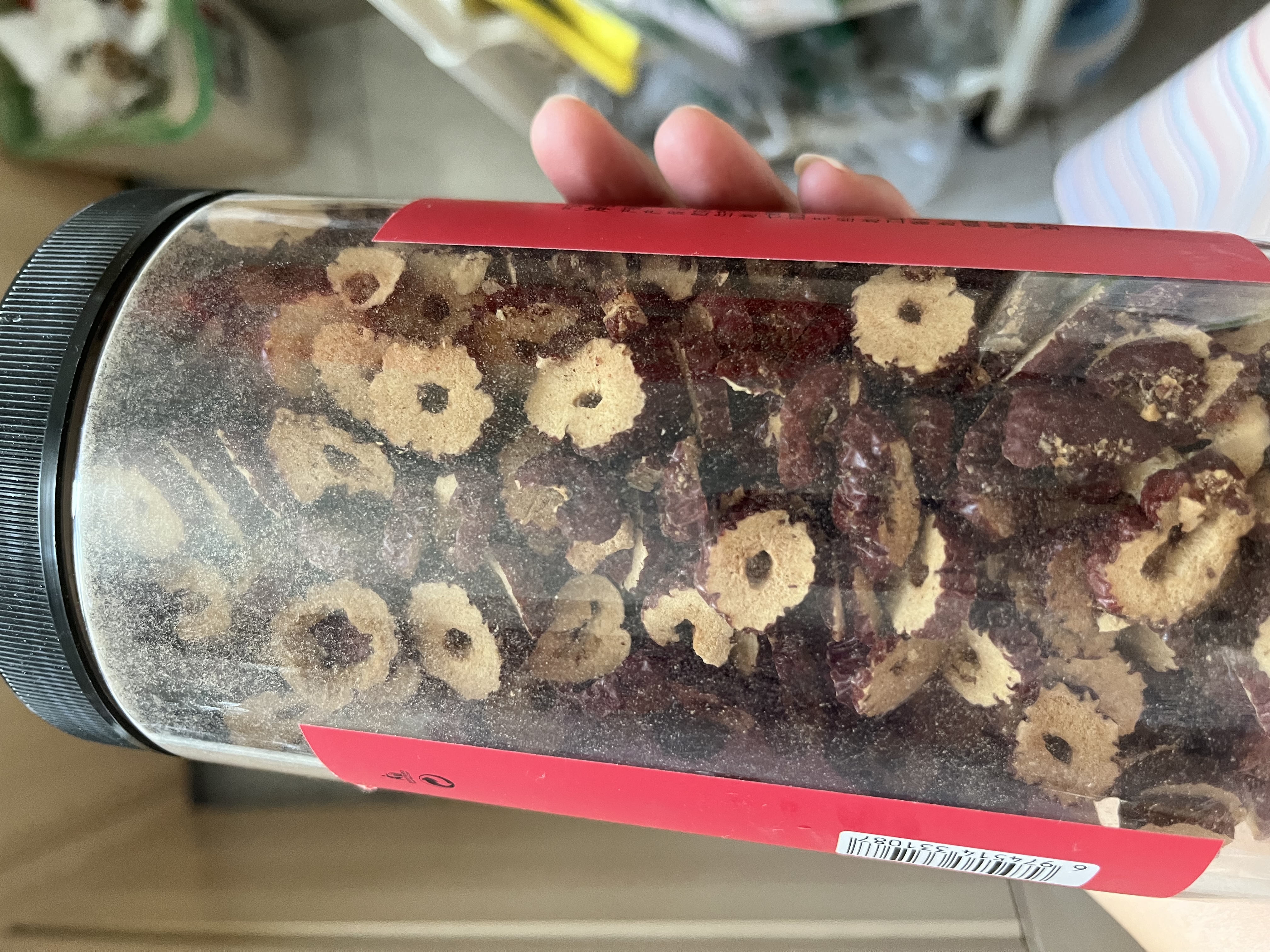 富昌红枣片1斤/桶 无核去核枣片干枣圈茶 泡水泡茶枸杞桂圆银耳汤配料 实拍图