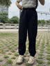 安踏束脚裤丨黑色针织运动长裤女新款宽松休闲跑步百搭束口卫裤子 实拍图