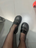 意尔康英伦风厚底增高舒适乐福鞋简约百搭小皮鞋女 49861W 黑色 37 实拍图