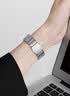 JINGZ品牌原装适用苹果手表s11表带金属apple watch s10磁吸iwatch s9小蛮腰8硅胶女士款不锈钢se夏通勤 新款小蛮腰【星光粉】实心不锈钢 · 液态硅胶 适用iwatch9/8/7【41MM表盘】 实拍图