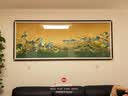 轩尼匠心高端千里江山图苏绣客厅挂画苏刺绣沙发背景墙装饰画山水风景壁画 黑胡桃实木 235*95 高端框 实拍图