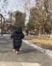 保姆鹅  【风墙】儿童羽绒服宝宝中长款护脸加厚外套保暖童装[NG2664] 炭黑 110 实拍图