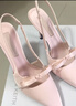 CHARLES&KEITH缎面蝴蝶结尖头高跟凉鞋女生日礼物送女友CK1-60361556 Light Pink浅粉色 37 实拍图