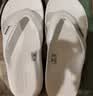 卡骆驰（CROCS）贝雅卡骆班运动拖鞋男鞋女鞋居家夹脚平底人字拖鞋|205393 白/深蓝-126 37 /38(230mm) 实拍图