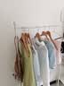 全品屋衣架落地立式衣帽架挂衣架晾家用可移动带轮衣服卧室宿舍收纳架子 【清仓处理】【家居风奶油白】 收纳置物篮-长80cm 实拍图