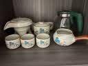 瓷牌茗茶具（cipaiming teaset）汝窑自动茶具套装家用懒人泡茶神器办公室会客功夫茶杯茶壶整套 米黄锦绣江山自动6杯礼盒 8件 实拍图