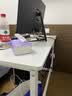 馨美凯电脑桌台式家用简易书桌办公桌简约现代工作台租房卧室学习写字桌 【单桌1.6cm厚桌面】白架+暖白色 长120cm*宽60cm*高74cm 实拍图