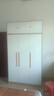 白浅衣柜卧室对开门衣柜实木组合现代简易家用柜子收纳儿童衣柜 80+120组合柜+顶柜 实拍图