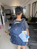 letopo乐同儿童书包小学生345年级减负护脊书包牛顿系列中童棕蓝色 实拍图