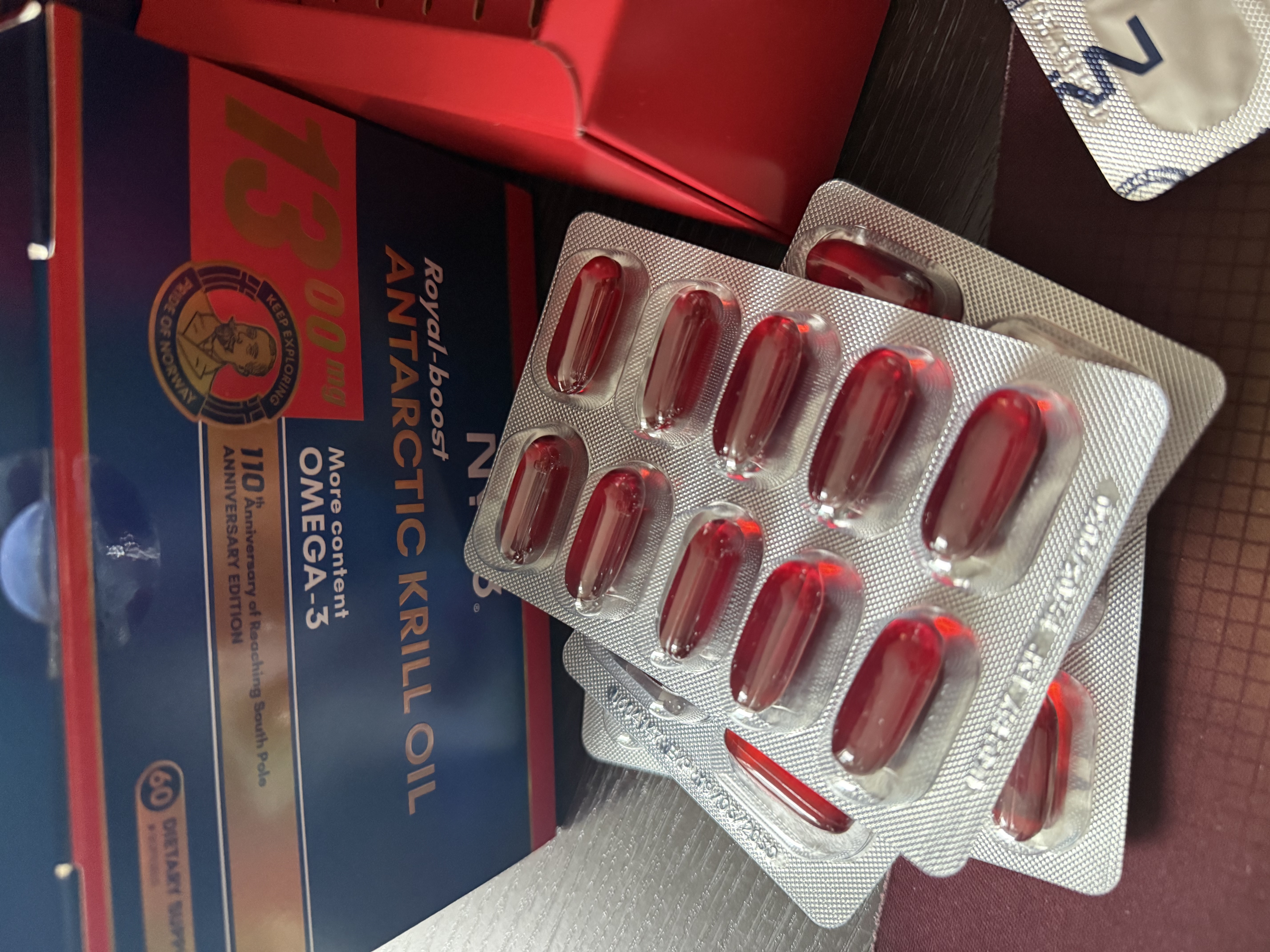 NYO3 至尊阿蒙森南极磷虾油 73%磷脂 1300mg60粒*3盒装 实拍图