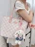 纪诗哲轻奢包包女包2026年新款单肩包女士手提托特包生日礼物送女友老婆 粉色｜配垂耳兔挂饰｜品牌礼盒装 女生包包洋气小众时尚百搭高级感实用情人节纪念日礼物 实拍图