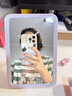 名创优品（MINISO）方形LED台镜学生宿舍专用梳妆镜女随身便携家用桌面led化妆镜粉色 实拍图
