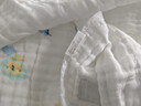 全棉时代儿童浴巾纯棉透气纱布浴巾新生婴儿宝宝洗澡大毛巾 奇妙云端95cm 实拍图