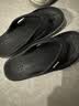 卡骆驰（CROCS）贝雅卡骆班人字拖鞋|205393 白/深蓝-126 37/38(230mm)  实拍图