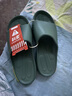KENROLL科柔男女士浴室居家户外防滑拖鞋夜光家居凉拖鞋 阔叶绿 39-40  实拍图
