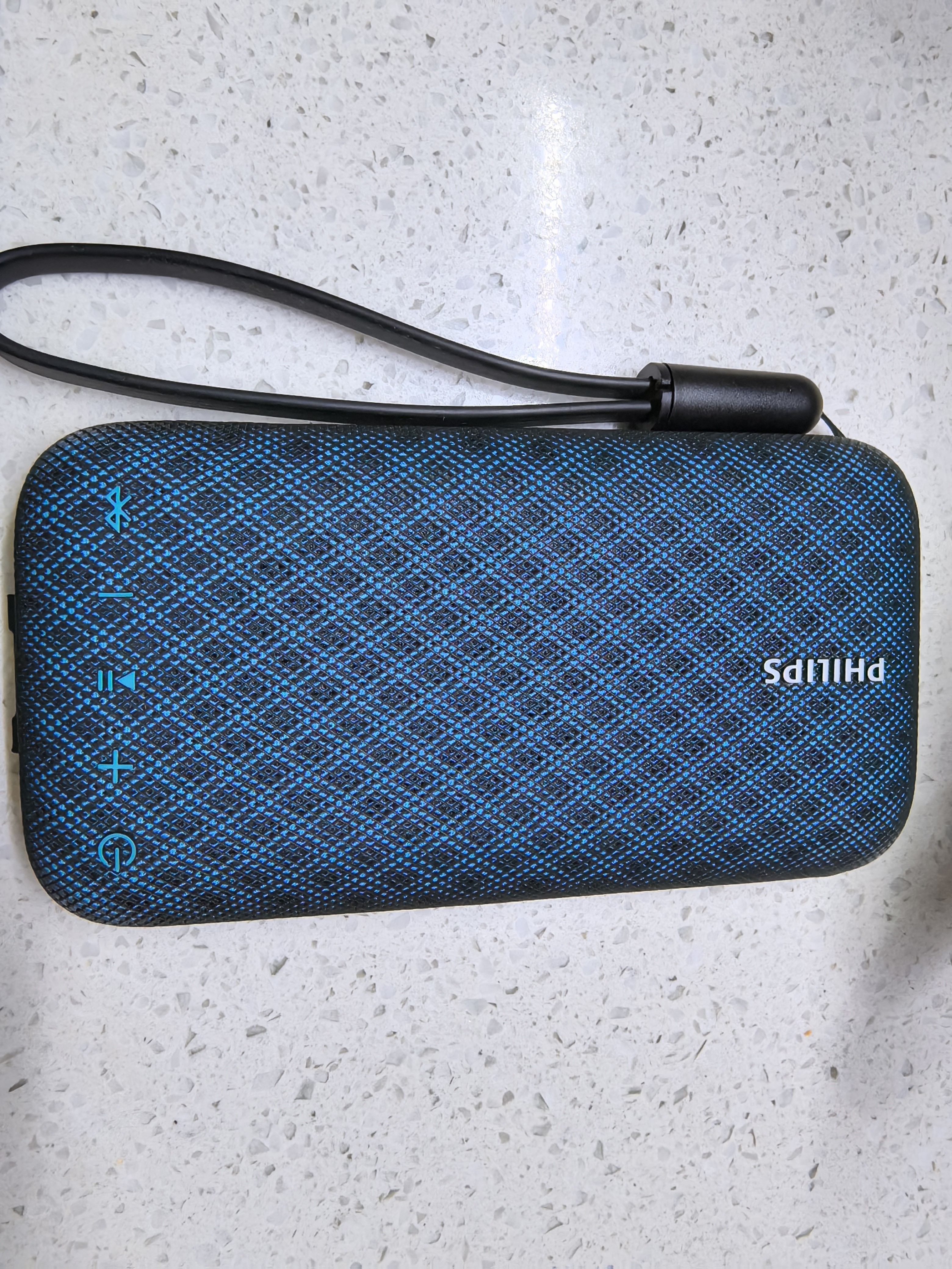 飞利浦（PHILIPS）BT3900音乐手包 超薄随身蓝牙音箱便携式无线低音炮音响播放器桌面户外防水迷你小宝石蓝 实拍图