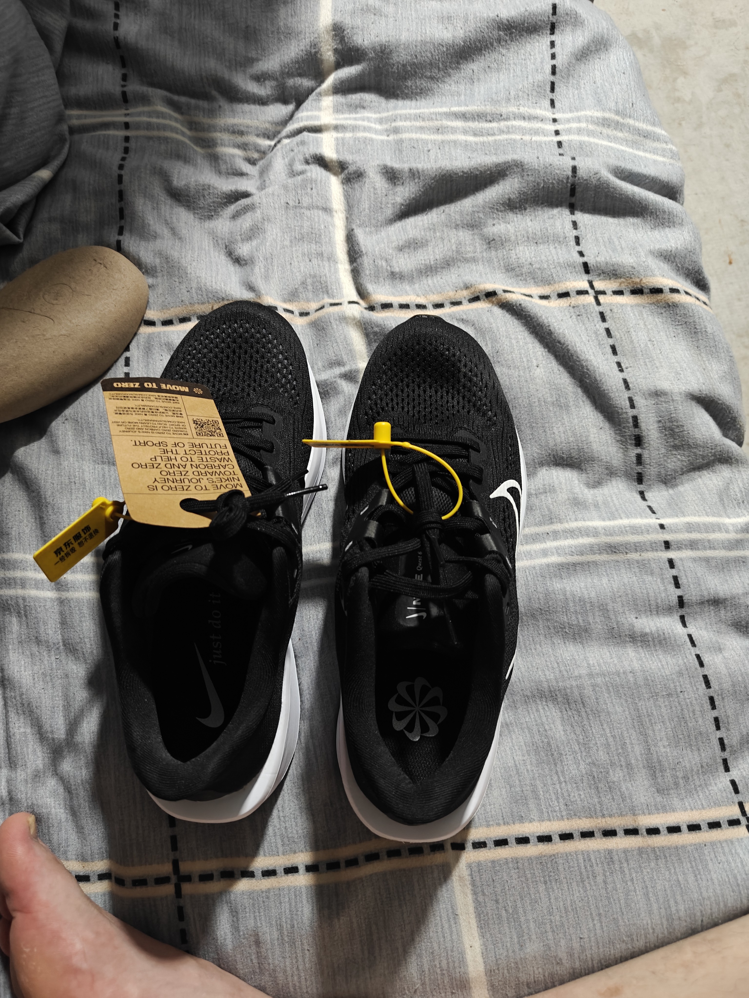 耐克NIKE跑步鞋男子透气QUEST 6运动鞋FD6033-001黑40 实拍图