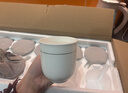 陶相惠 茶杯骨瓷办公杯会议杯陶瓷盖杯开会杯子商务办公水杯带盖10只装 实拍图